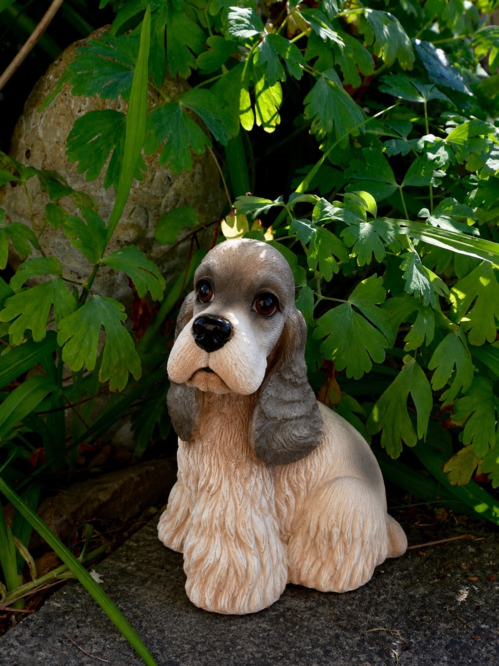 Cocker Spaniel Yard Art Garden Decor by Artline, Vintage Lawn Ornament - Plastic